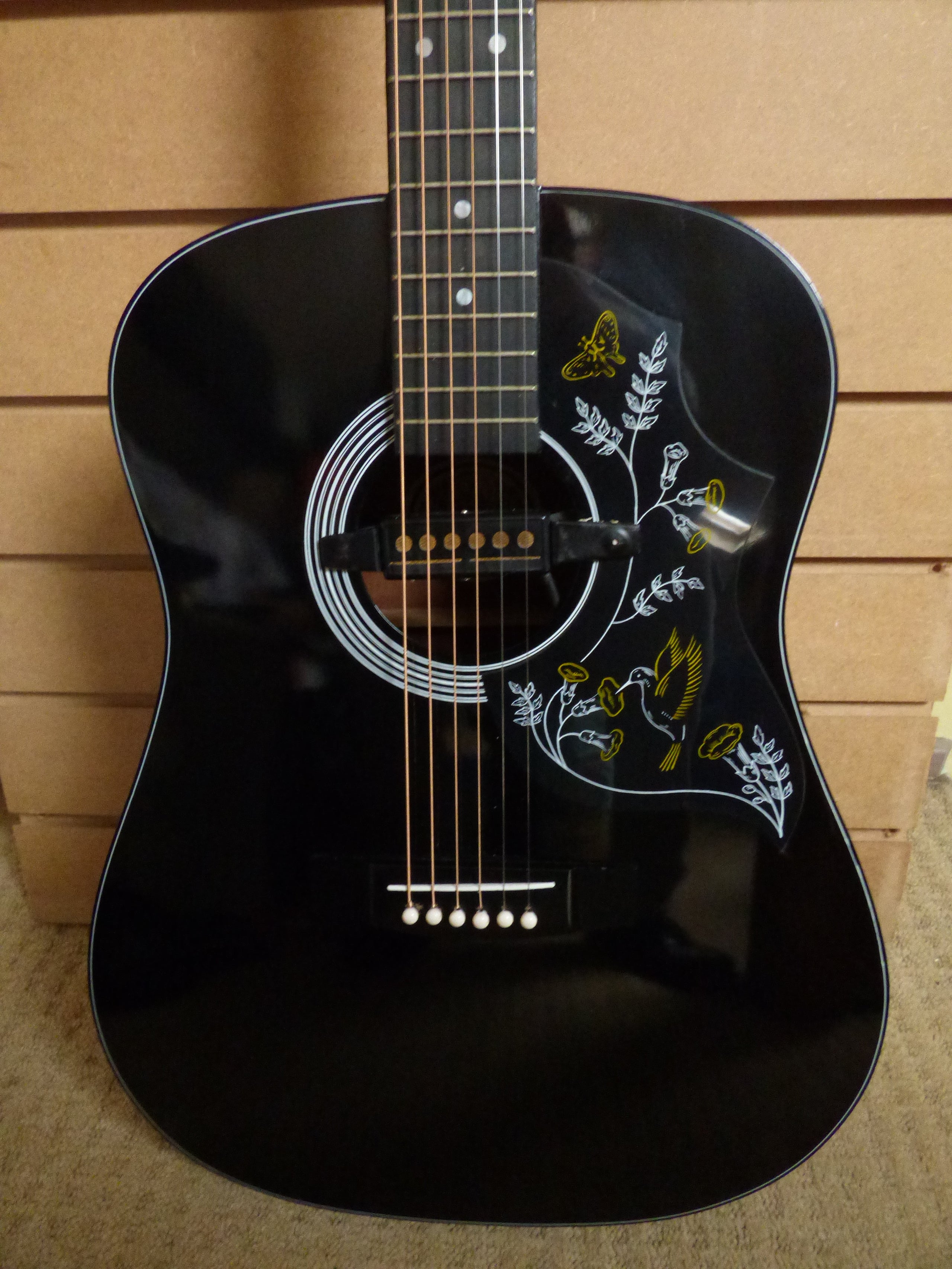 Hondo h124 acoustic deals guitar